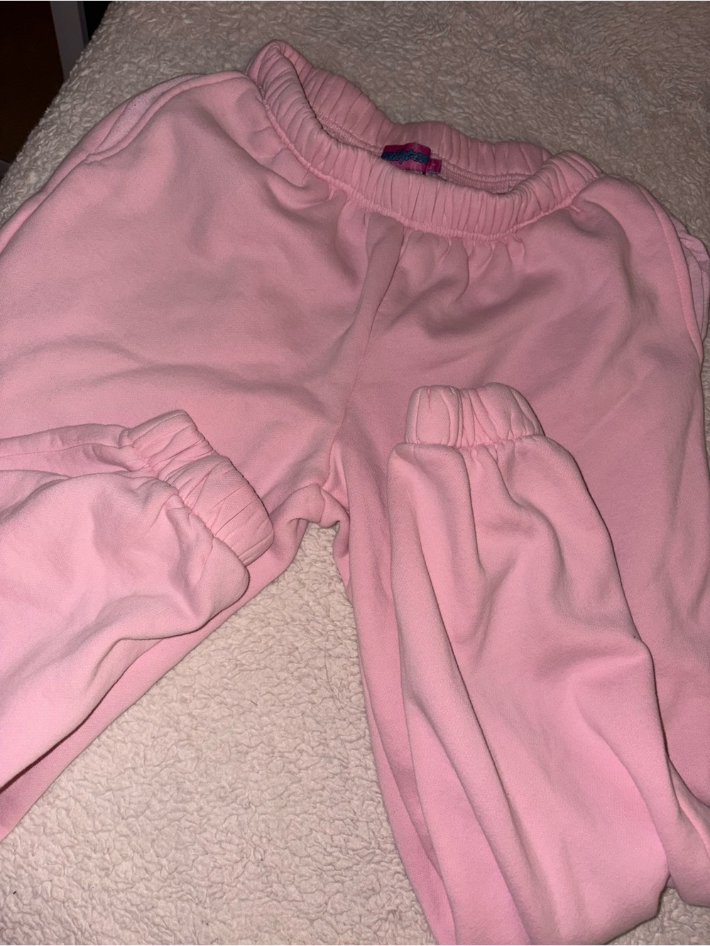 Edikted Pink Waist Sweatpants